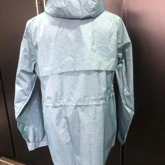 32° Cool Short Anorak Hooded waterproof jacket, pockets, bungee waist, teal - Picture 2 of 10